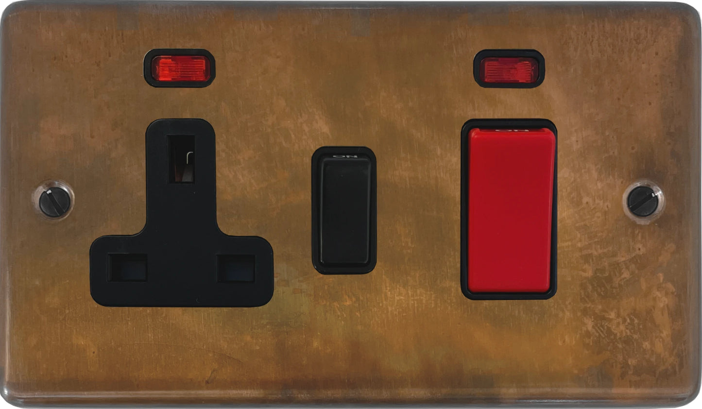 Contour Tarnished Copper Cooker Socket