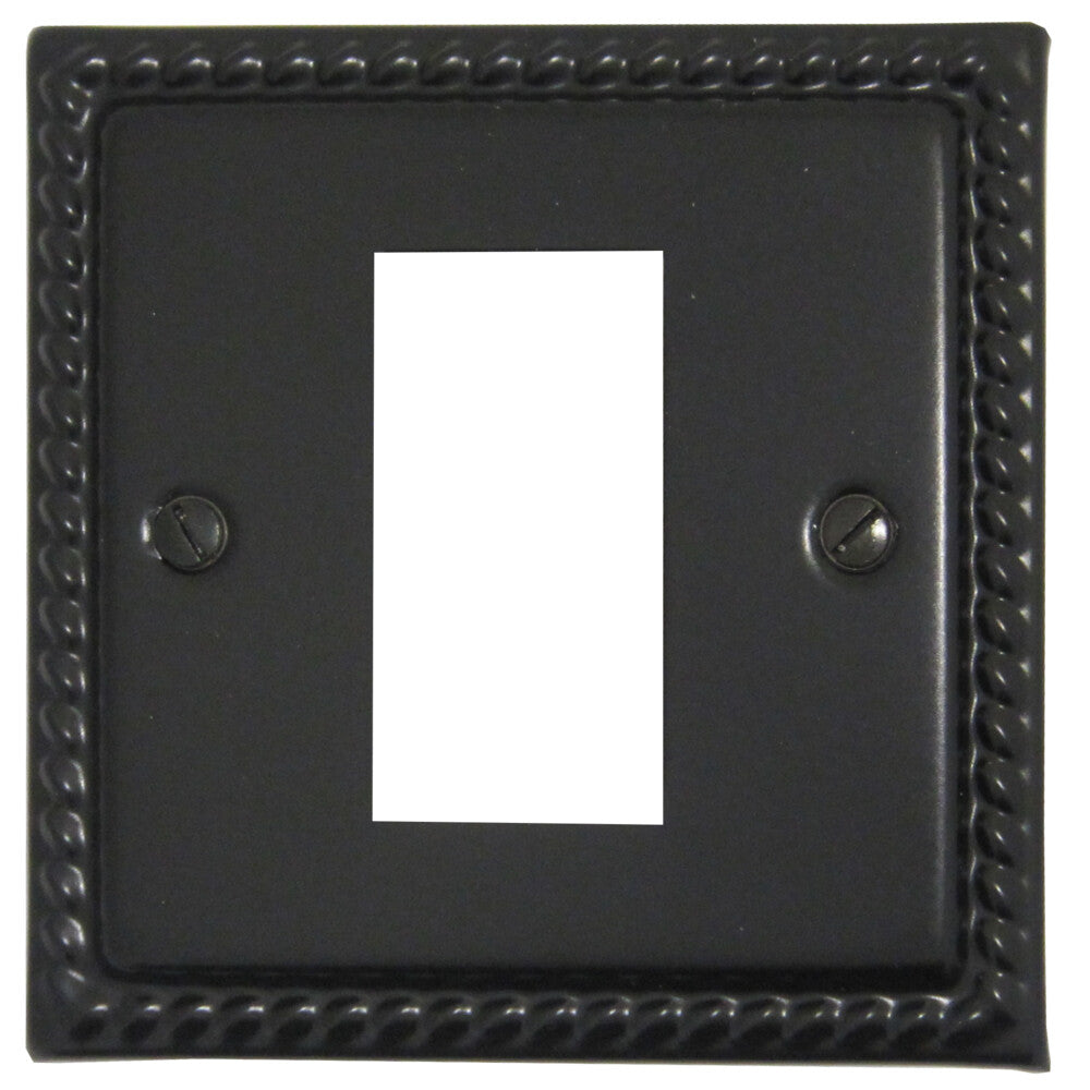 Georgian Flat Black 1 Module Data Plate