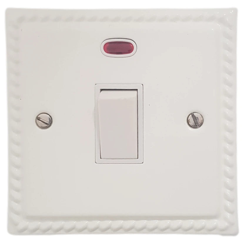 Georgian Flat White 20 Amp Dp Switch