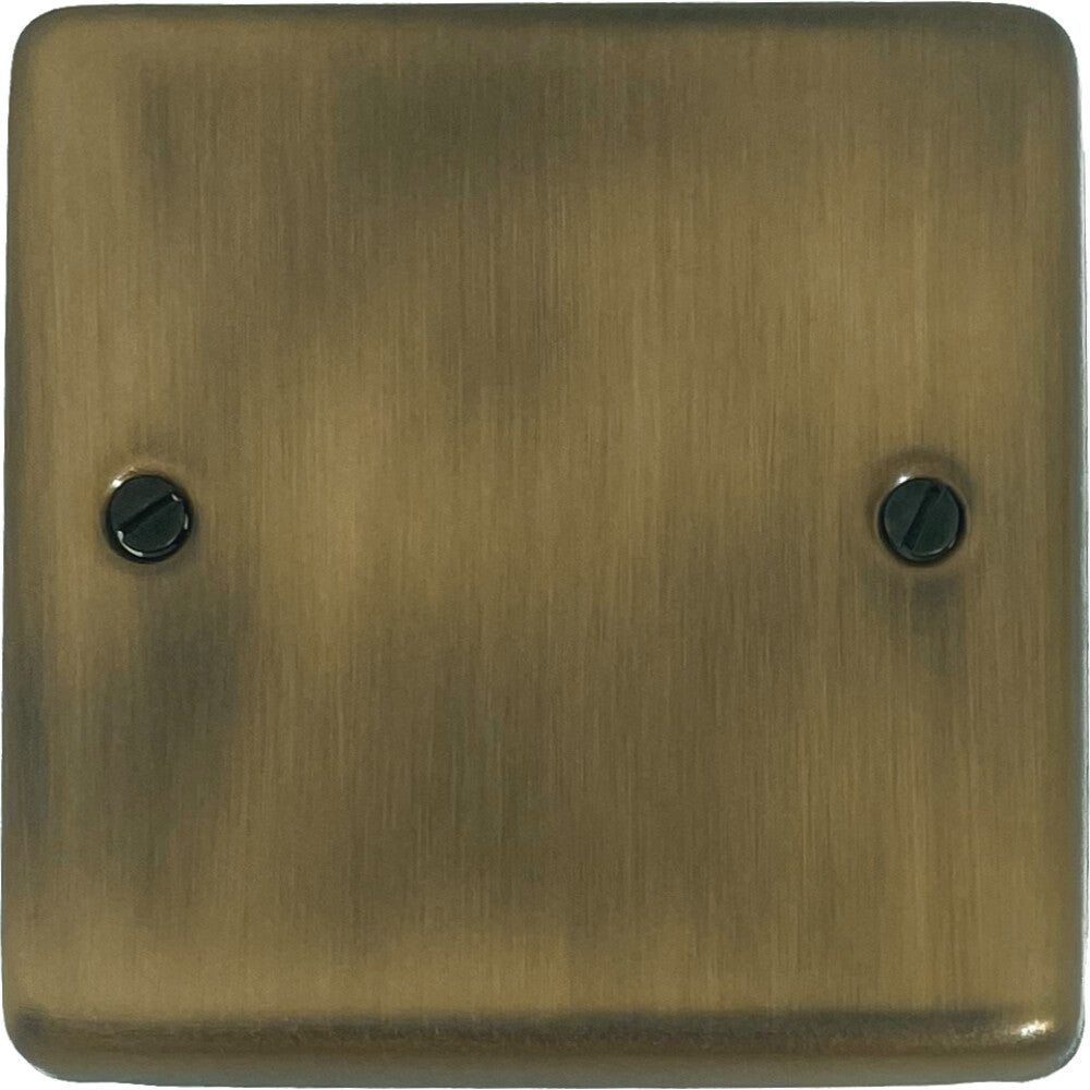 Contour Light Antique Brass 1 Gang Blank