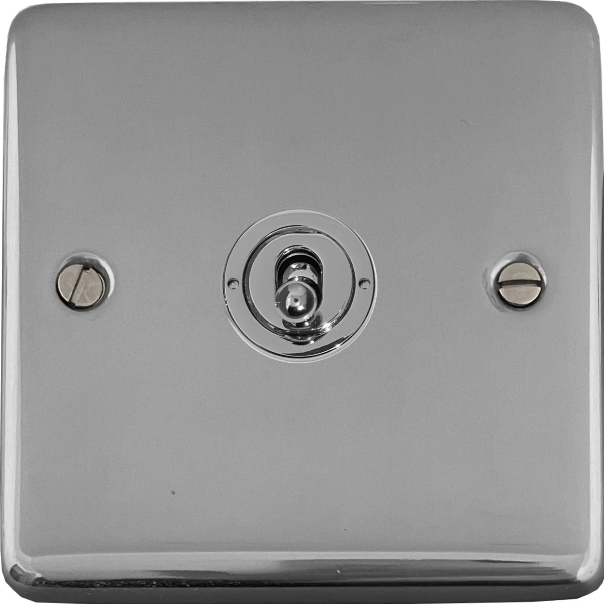 Contour Polished Chrome 1 Gang Toggle Switch