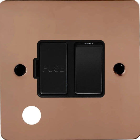 Flat Bright Copper Switched Spur + Outlet