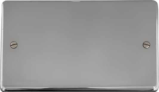 Contour Polished Chrome 2 Gang Blank