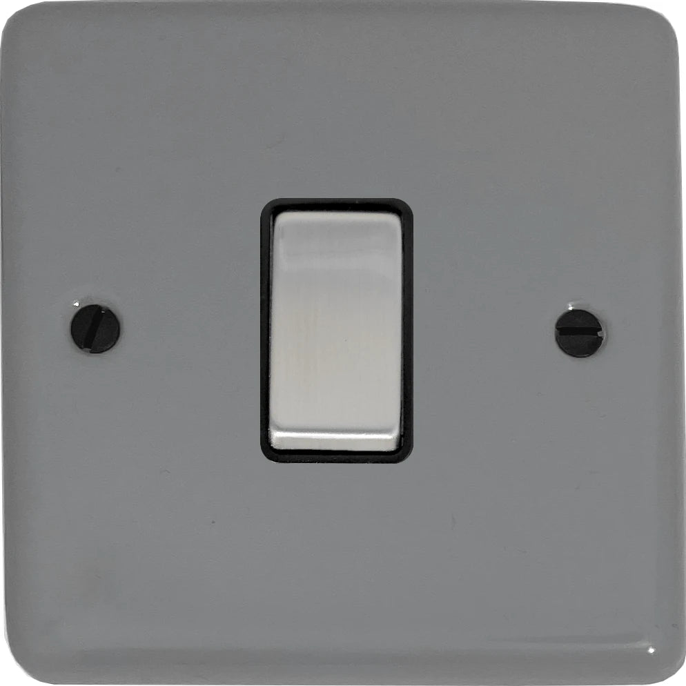 Contour Light Grey 1 Gang 2 Way Switch