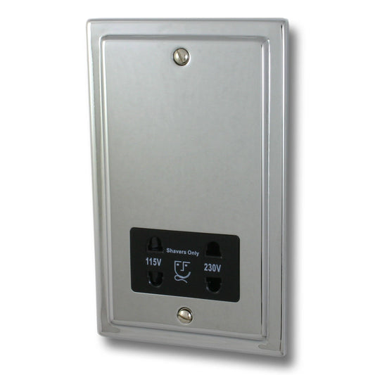 Trimline Polished Chrome Shaver Socket