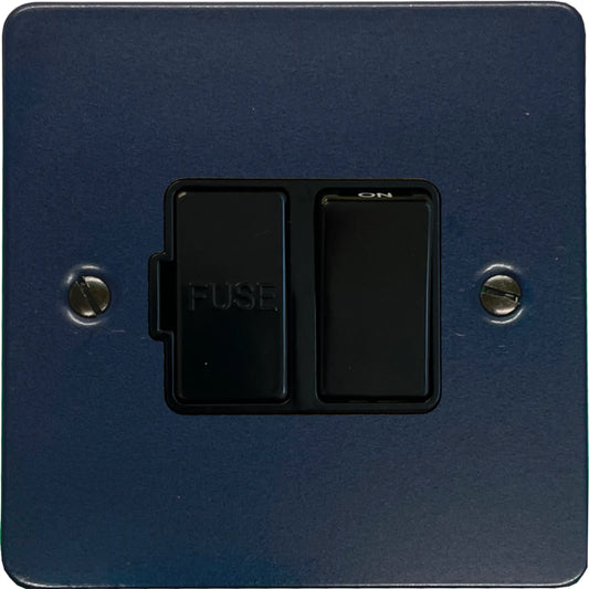 Flat Blue Switched Fuse Spur (Black Switch)