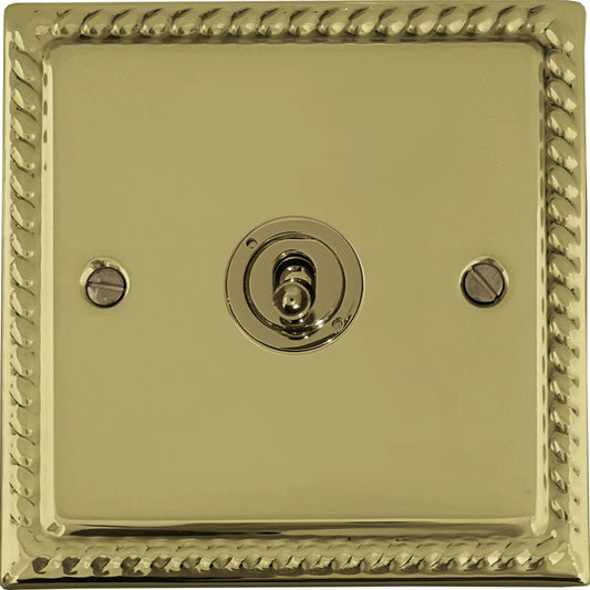 Georgian Polished Brass Intermediate Toggle