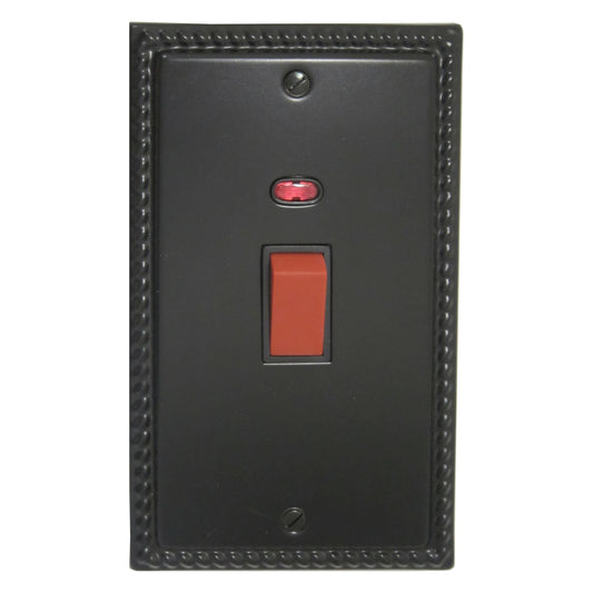 Georgian Flat Black 45 Amp Dp Switch