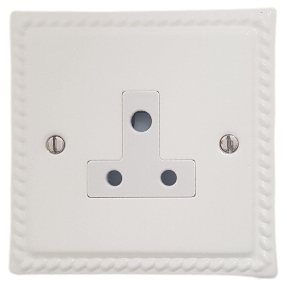 Georgian Flat White 5A Socket