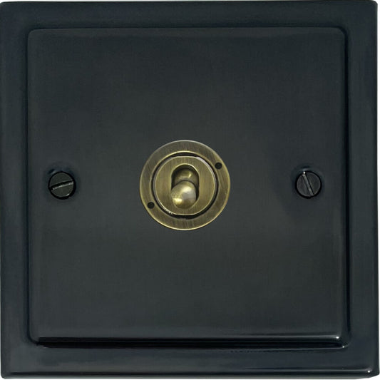Victorian Black Bronze Intermediate Toggle (Antique Brass Toggle)