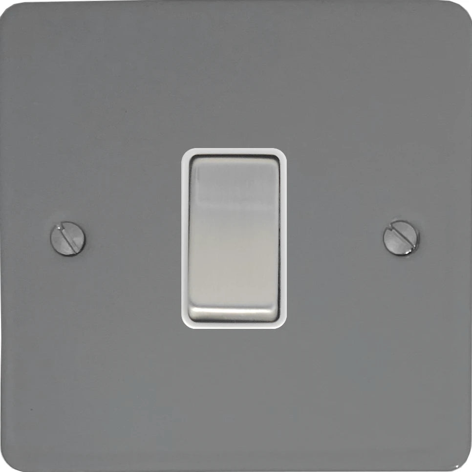 Flat Light Grey 1 Gang 2 Way Switch