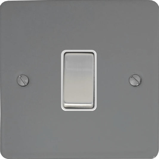 Flat Light Grey 1 Gang 2 Way Switch