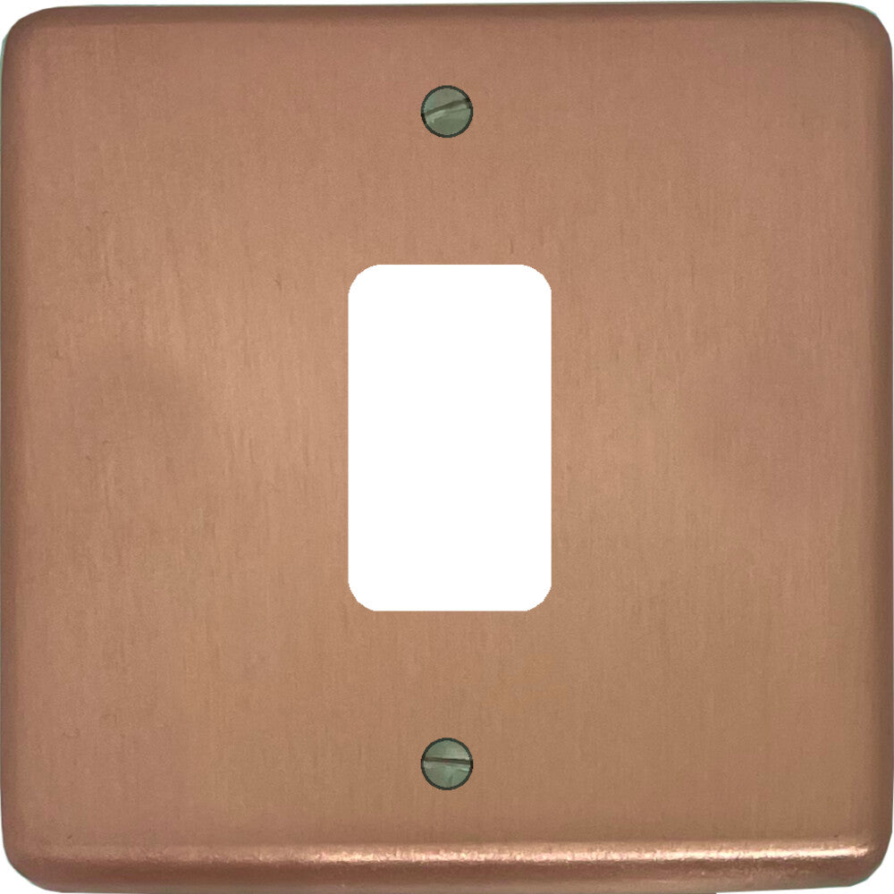 Contour Rose Gold 1 Gang Grid Plate