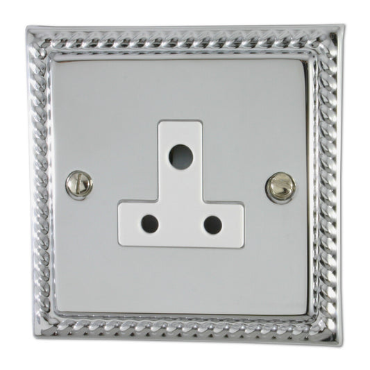 Georgian Polished Chrome 5 Amp Socket