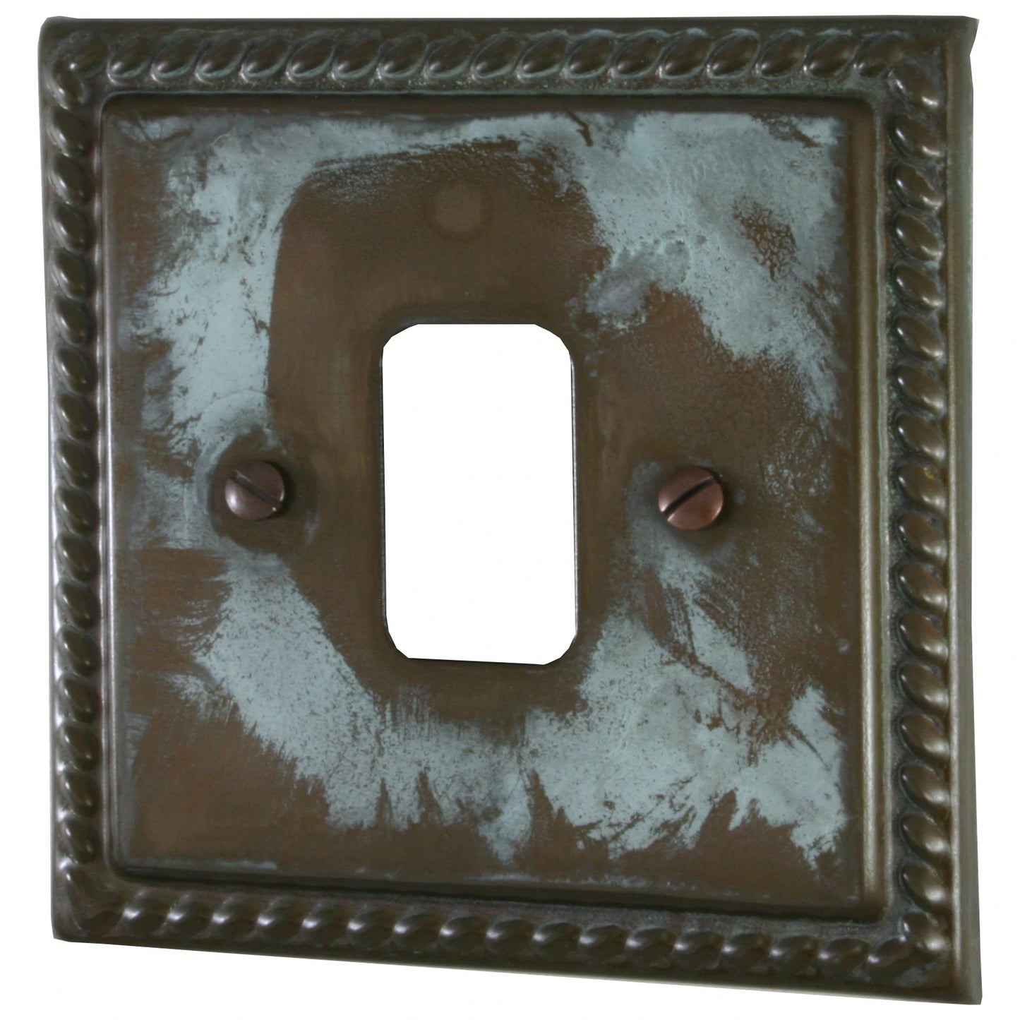 Georgian Verdigris 1 Gang Grid Plate