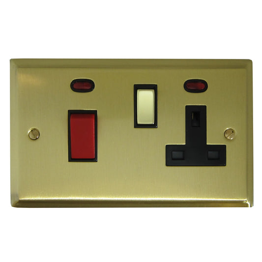Deco Satin Brass Cooker Socket