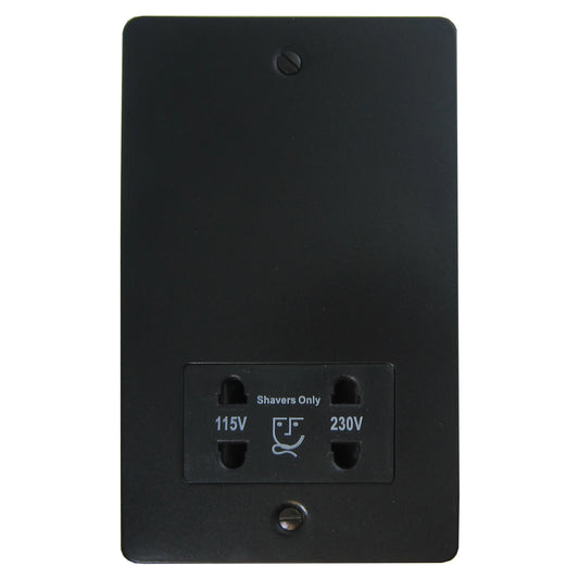 Flat Black Shaver Socket