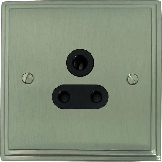 Victorian Satin Nickel 5 Amp Socket