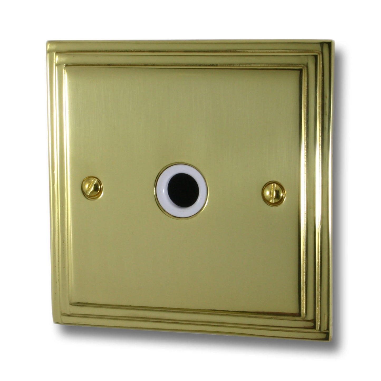 Victorian Polished Brass Flex Outlet