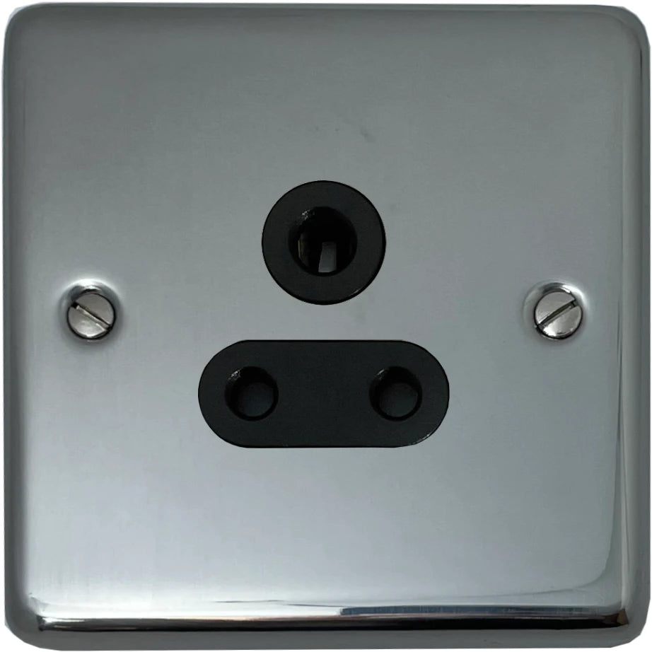 Contour Polished Steel 5 Amp Socket