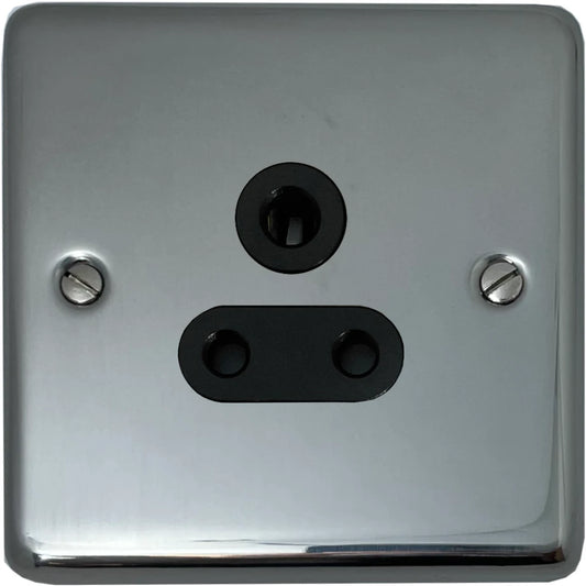 Contour Polished Steel 5 Amp Socket