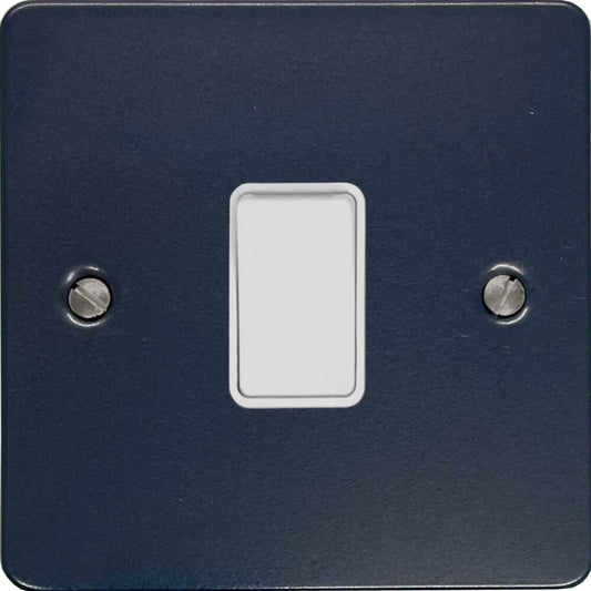Flat Blue Intermediate Switch (White Switches)