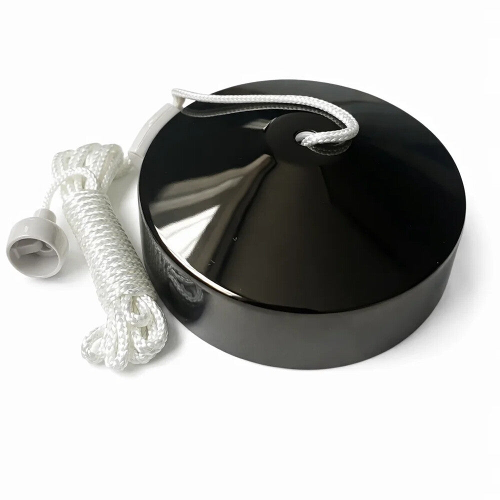 6 AMP BLACK NICKEL PULL SWITCH