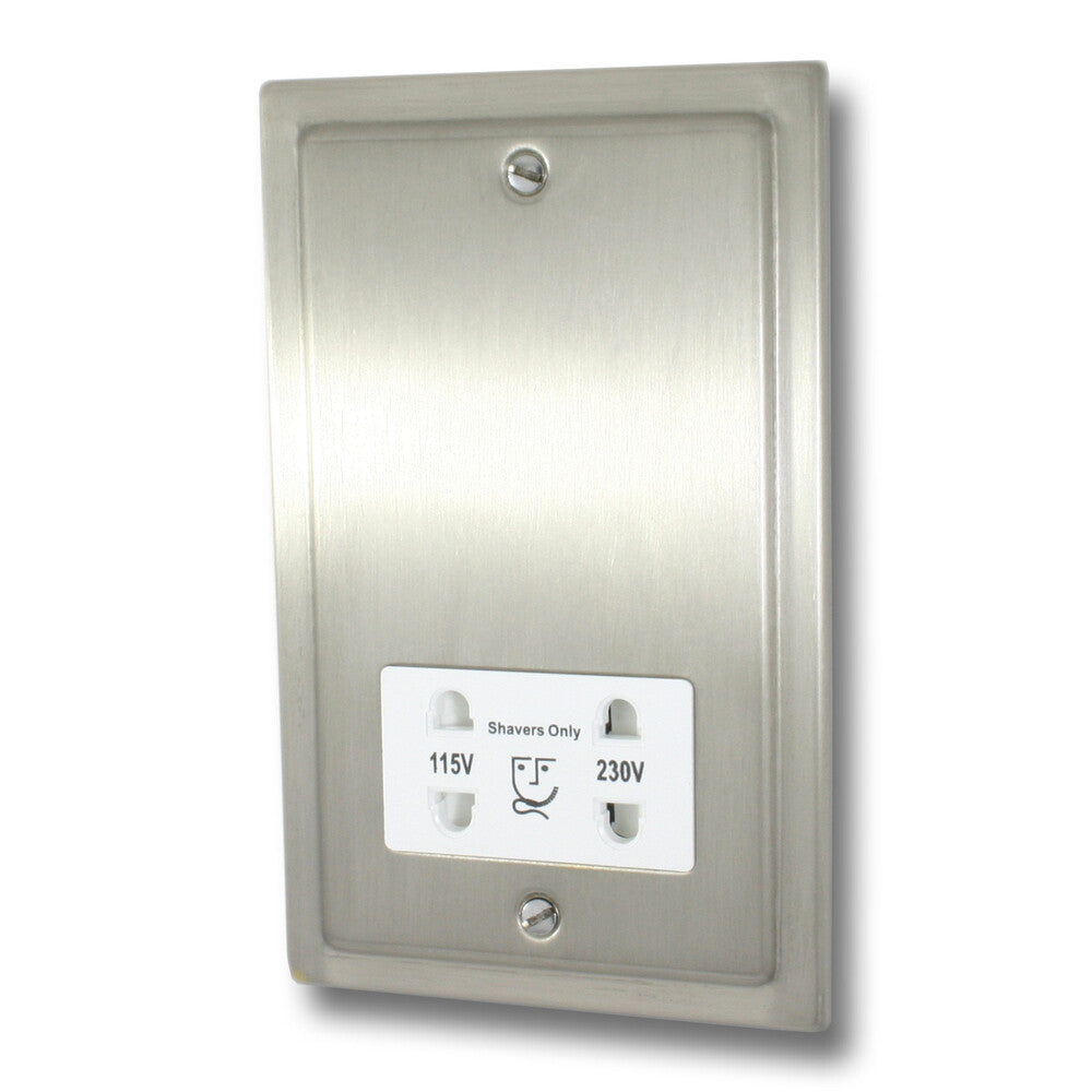 Victorian Satin Nickel Shaver Socket