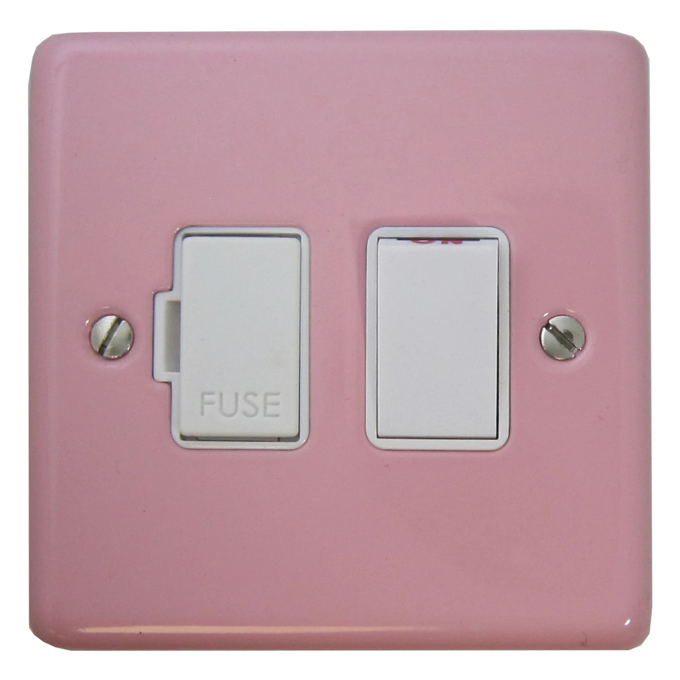 Contour Pink Switched Fused Spur (White Switch)