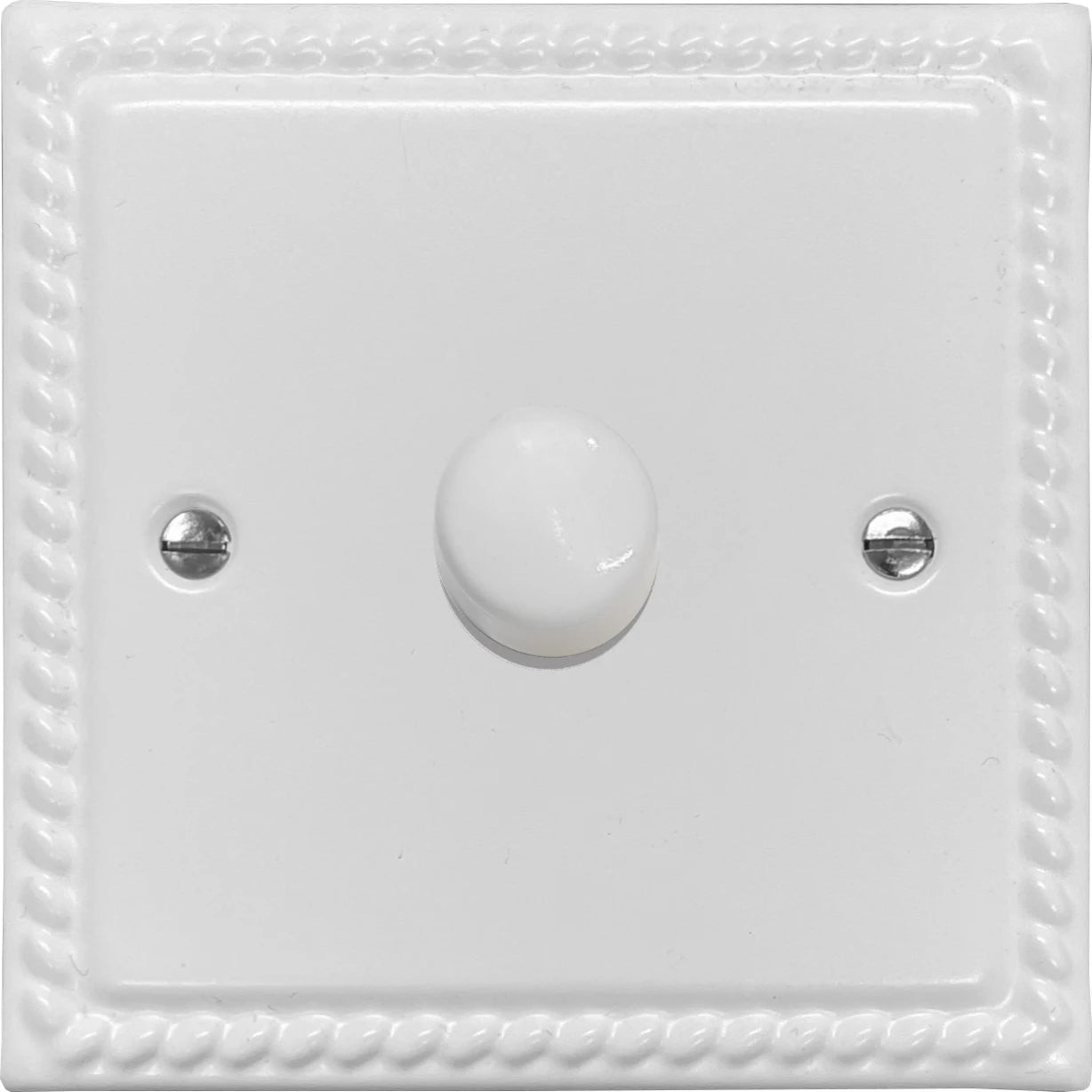 Georgian Flat White 1 Gang 120W LED Dimmer
