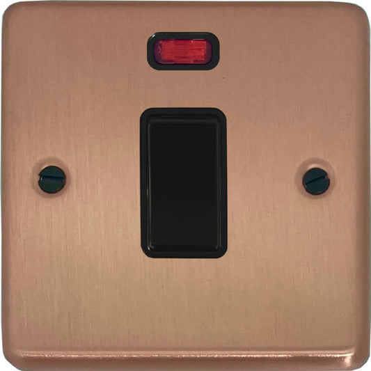 Contour Rose Gold 20Amp Dp Switch & Neon