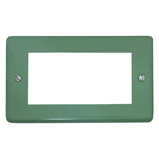 Classic Sage Green 4 Gang Module Plate