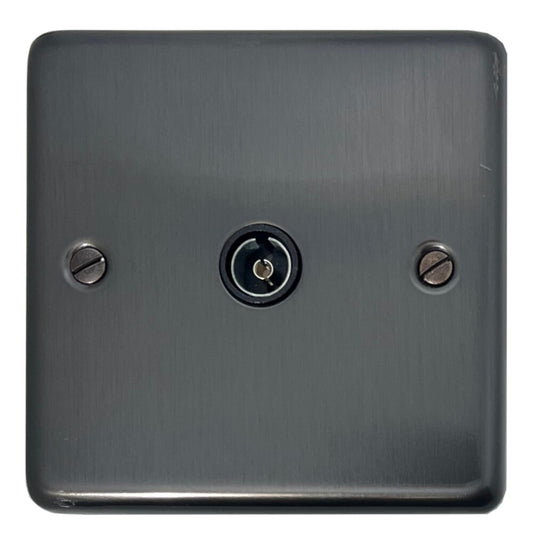 Contour Black Bronze 1 Gang Coax Point