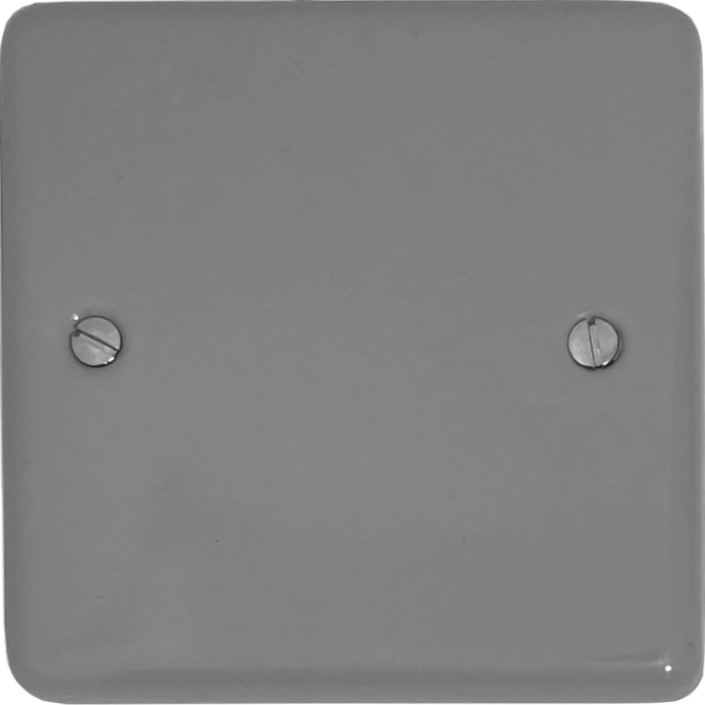 Contour Light Grey 1 Gang Blank