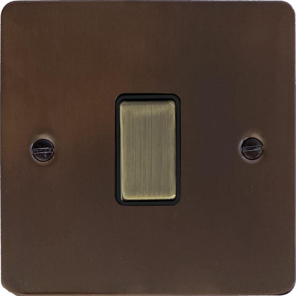 Flat Medium Bronze 1 Gang 2 Way Switch