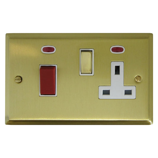 Deco Satin Brass Cooker Socket