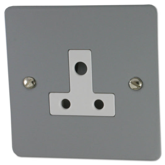 Flat Light Grey 5 Amp Socket