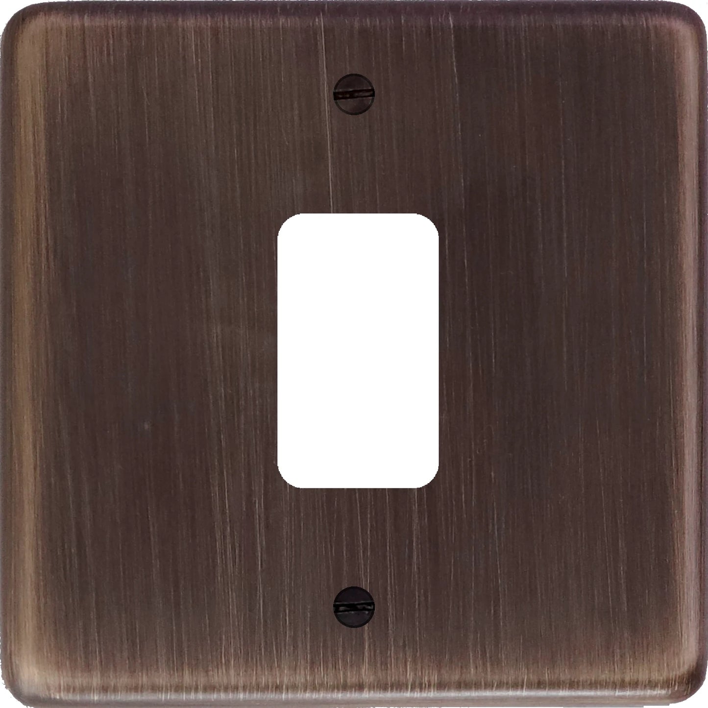 Contour Antique Copper 1 Gang Grid Plate