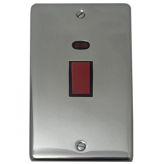 Contour Polished Steel 45 Amp Swt. & Neon L/Plate