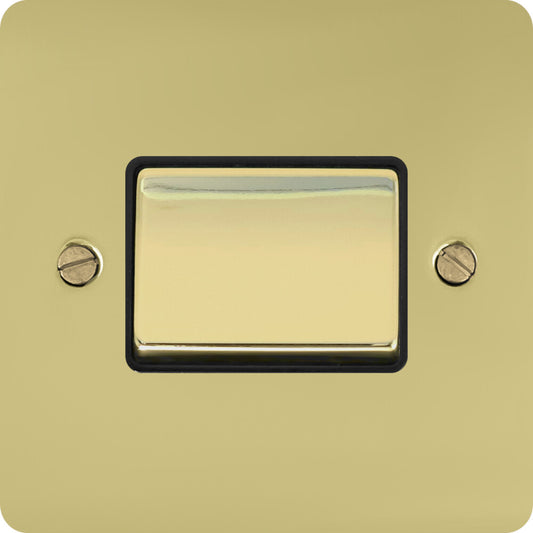 Flat Polished Brass Fan Isolator