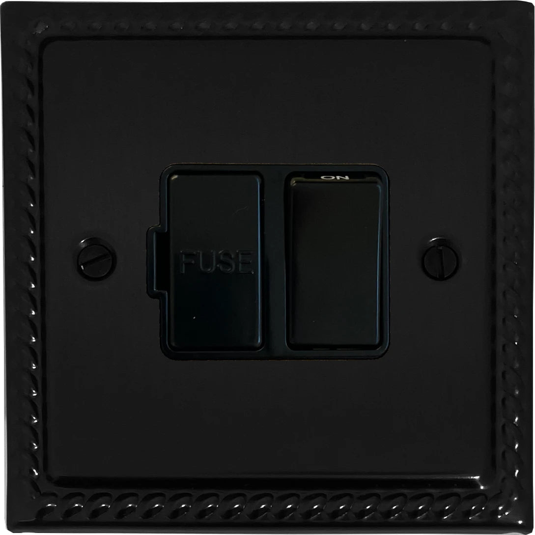 Monarch Flat Black Switched Fused Spur (Black Switch)