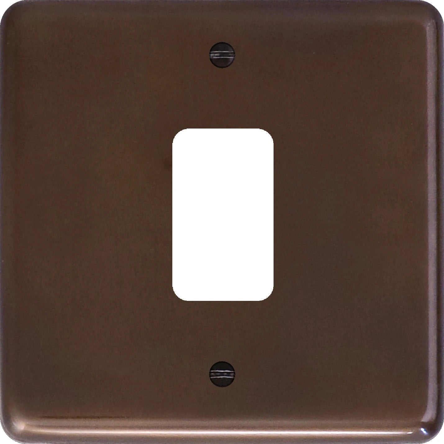 Contour Medium Bronze 1 Gang Grid Plate