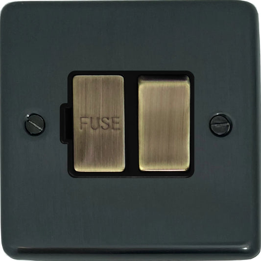 Contour Black Bronze Swt Fused Spur (Black Insert/Antique Brass Switch)
