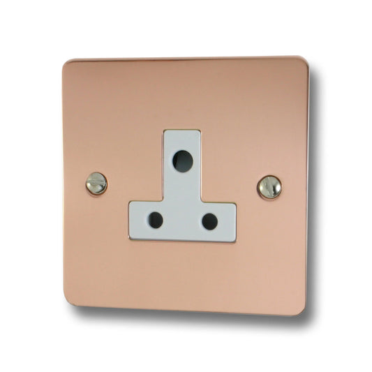 Flat Bright Copper 5 Amp Socket