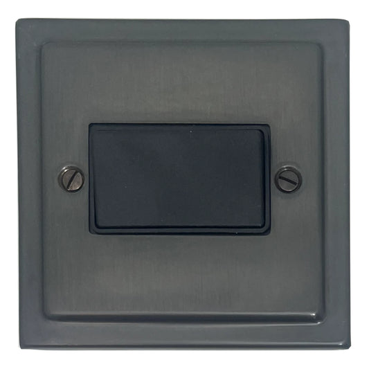 Victorian Black Bronze Fan Isolator