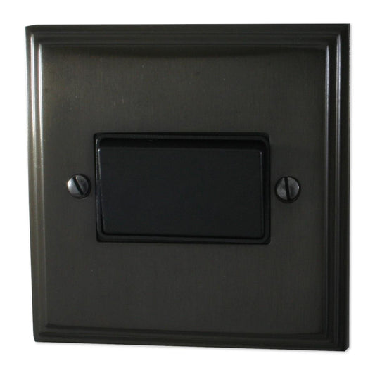 Victorian Black Bronze Fan Isolator