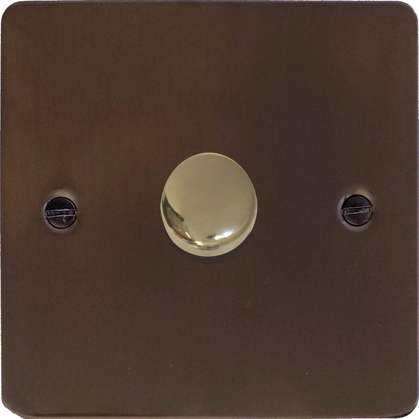 Flat Medium Bronze 1 Gang LED Dimmer