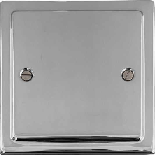 Trimline Polished Chrome 1 Gang Blank