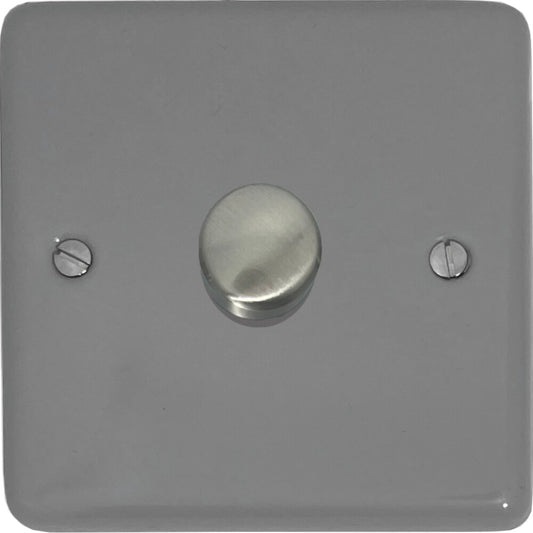 Contour Light Grey 1 Gang LED Dimmer