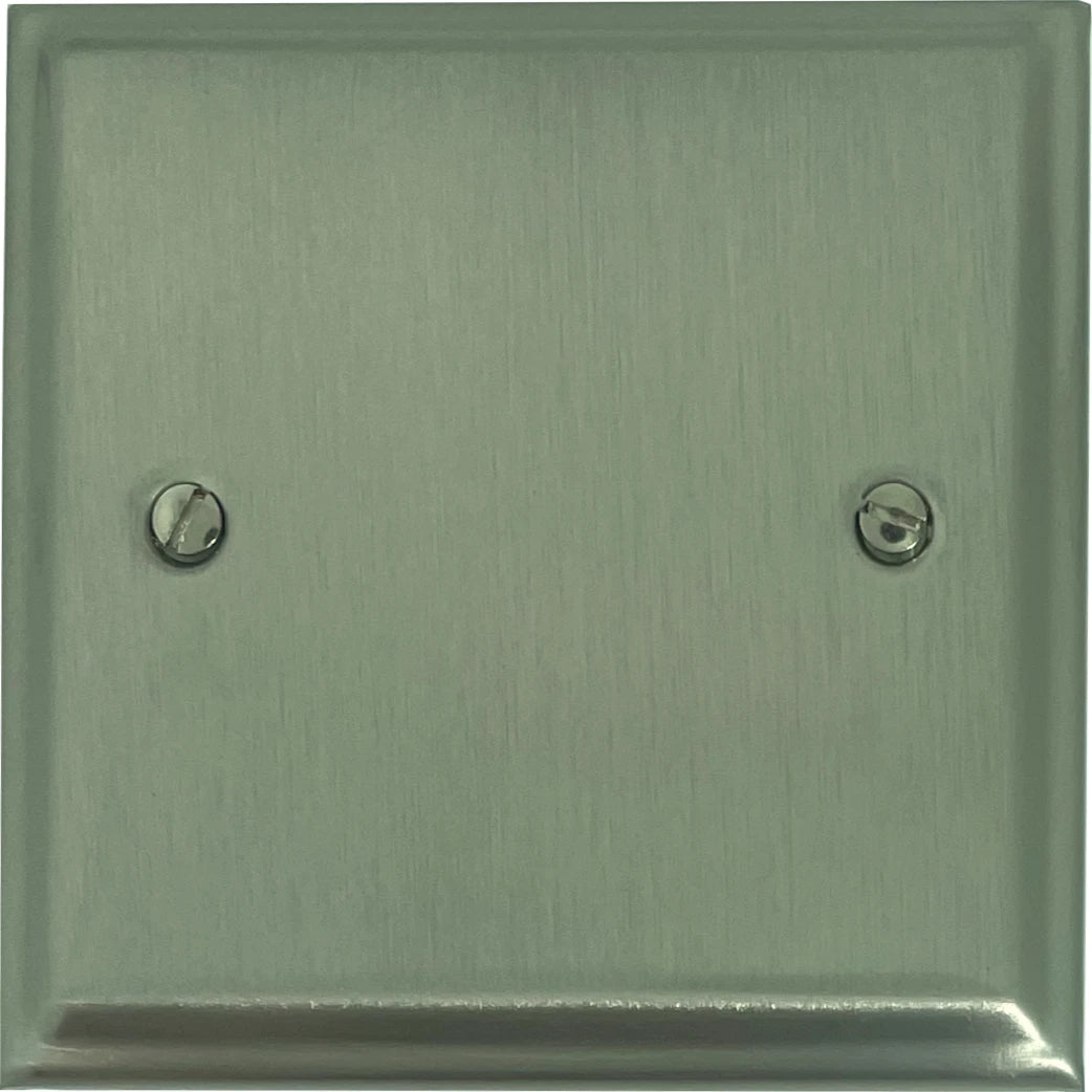 Deco Satin Nickel 1 Gang Blank